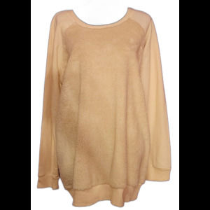 DEREK HART PLUS CREAM FLUFFY FUZZY SWEATSHIRT SIZE 2X